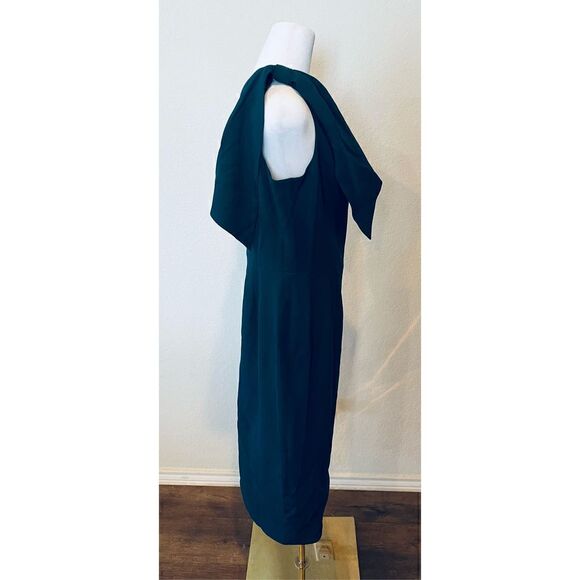 Dress the Population Women's Tiffany One Shoulder Bow Detail Midi - Picture 6 of 8